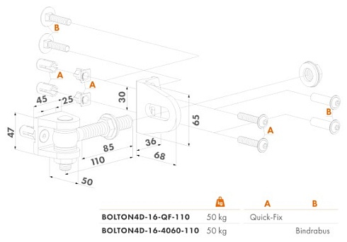 Купить Прикручиваемая петля Locinox (Бельгия) BOLTON4D-16-QF — для калитки и ворот в Белой Калитве