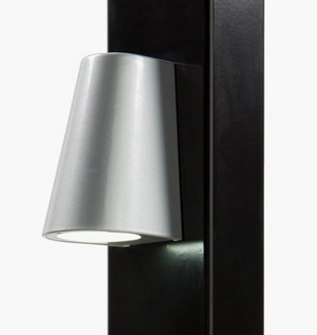 Заказать Элегантное LED-освещение Locinox (Бельгия) TRICONE для ворот, цвета zilver и 9005 (черный) в Белой Калитве