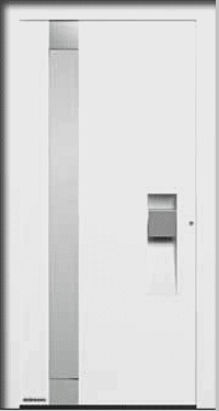 Двери входные алюминиевые ThermoCarbon Hormann - Мотив 306 в Белой Калитве